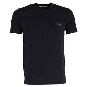 Givenchy Logo Plaque Crewneck T-Shirt in Black Cotton